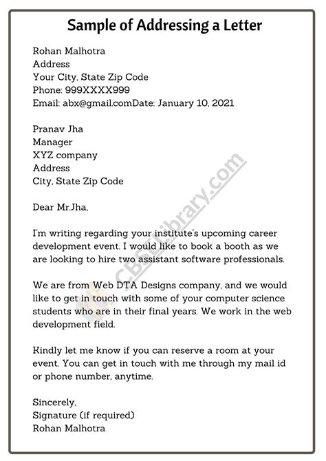sample letter with thru addressee|How To Address a Formal Letter Step By Step (With Template).
